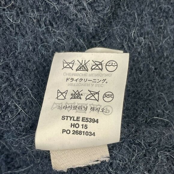 J. Crew Women Blue Wool Alpaca Blend Turtleneck Pullover Sweater Size M - Picture 8 of 8